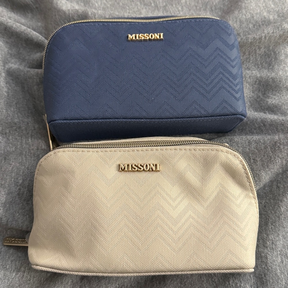 Missoni X Delta Airlines Cosmetic Bags NIB
